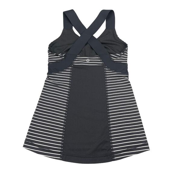 LULULEMON Push Ur Limits Tank Sz 4 Parallel Stripe Black White - Picture 7 of 9